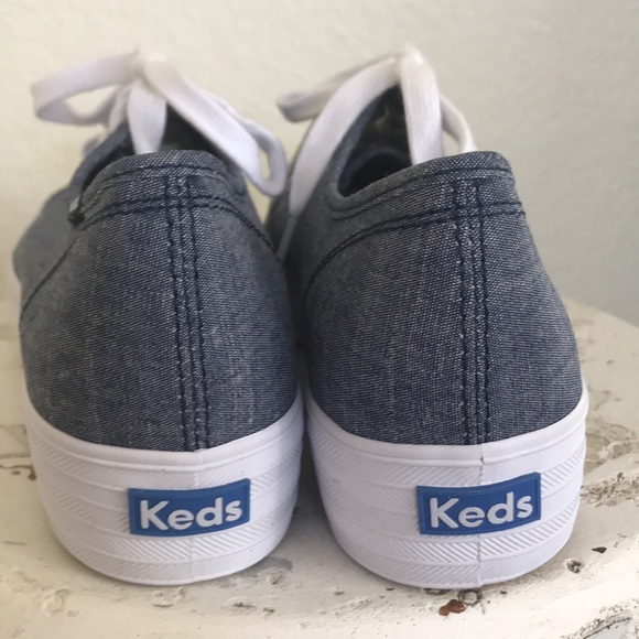 Keds chambray tennis shoes size 10 - Picture 3 of 4
